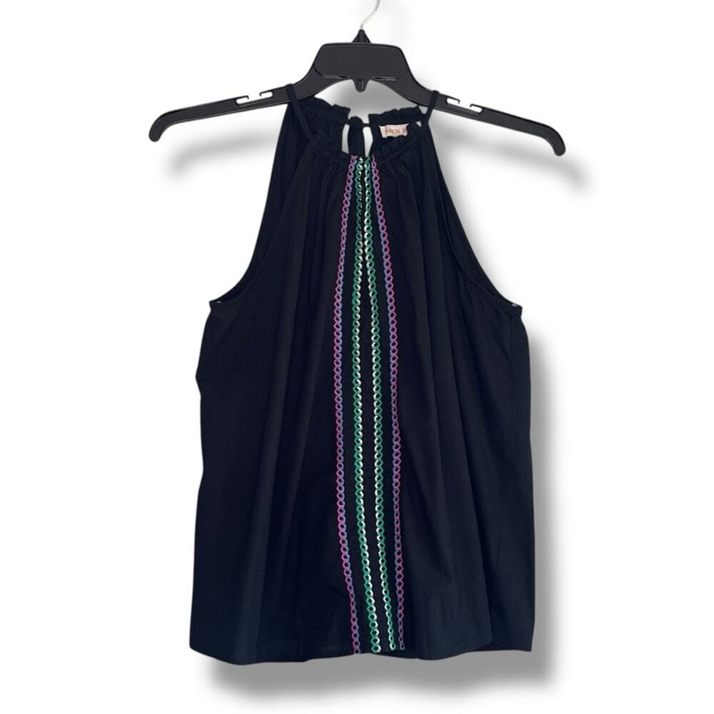 Knox Rose embroidered summer halter top NEW - Picture 3 of 7